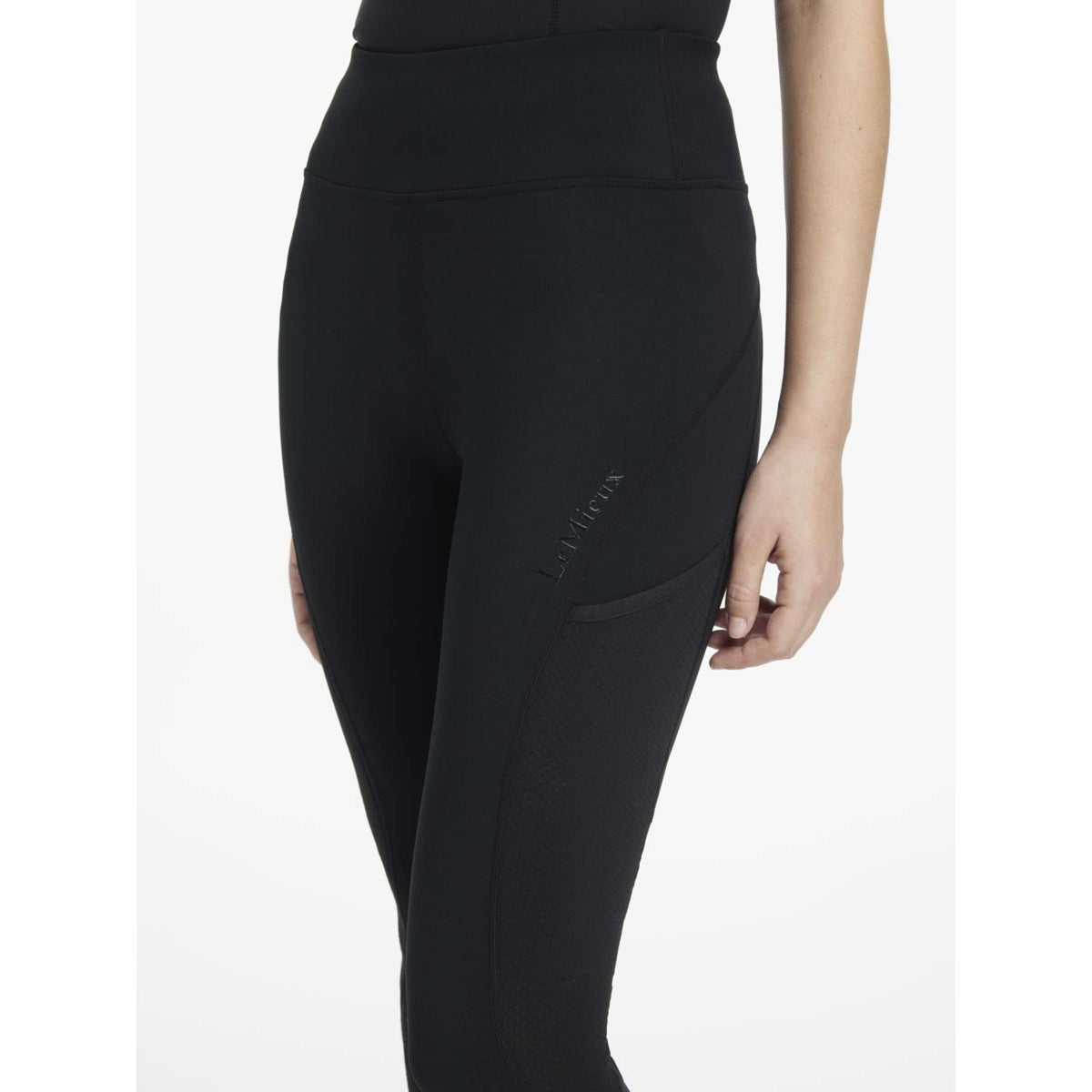 LeMieux Leggings da Equitazione Lydia Mesh Nero