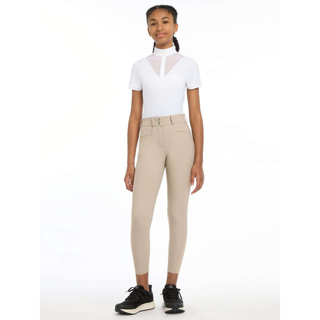 LeMieux Calzoni Izzy Kids Full Grip Almond