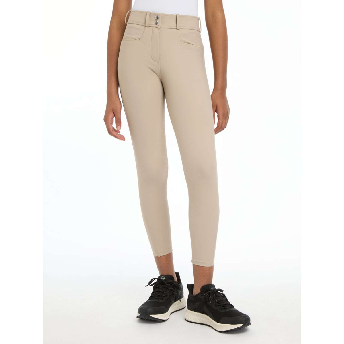 LeMieux Calzoni Izzy Kids Full Grip Almond