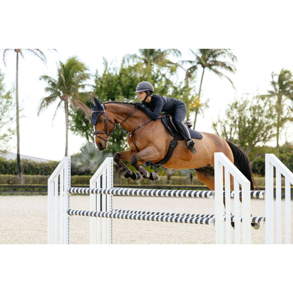 LeMieux Sottosella Brilliance Close Contact Square saltando Navy
