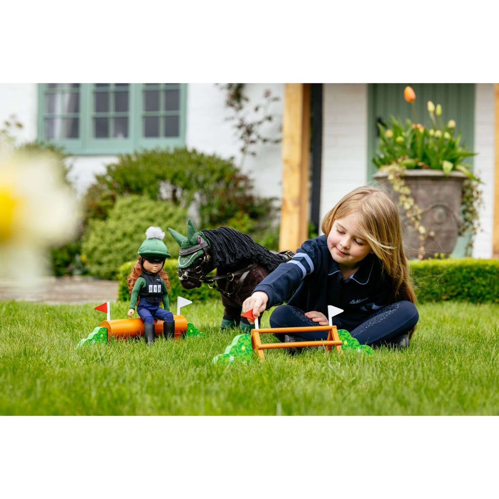 LeMieux Toy Pony XC Jump Set Verde/Marrone