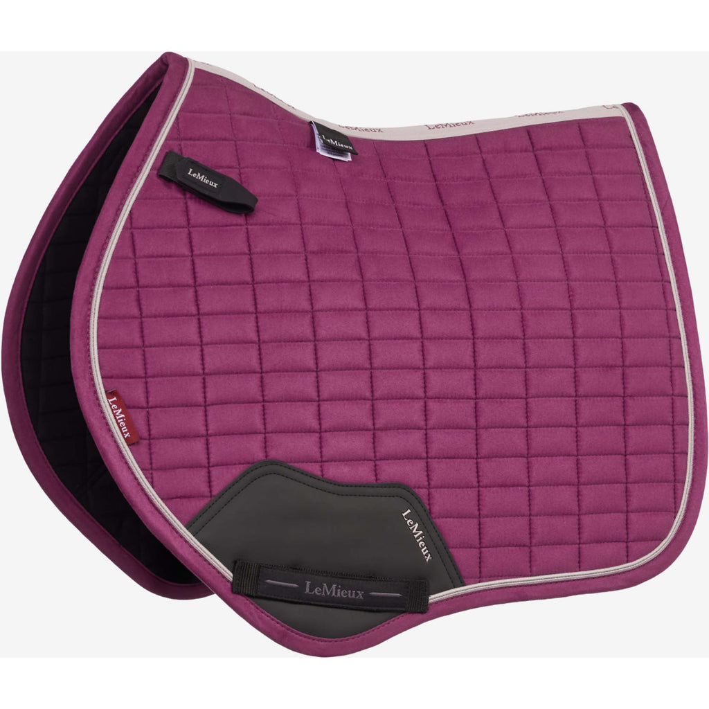 LeMieux Sottosella Suede Close Contact Square Saltando Blackberry