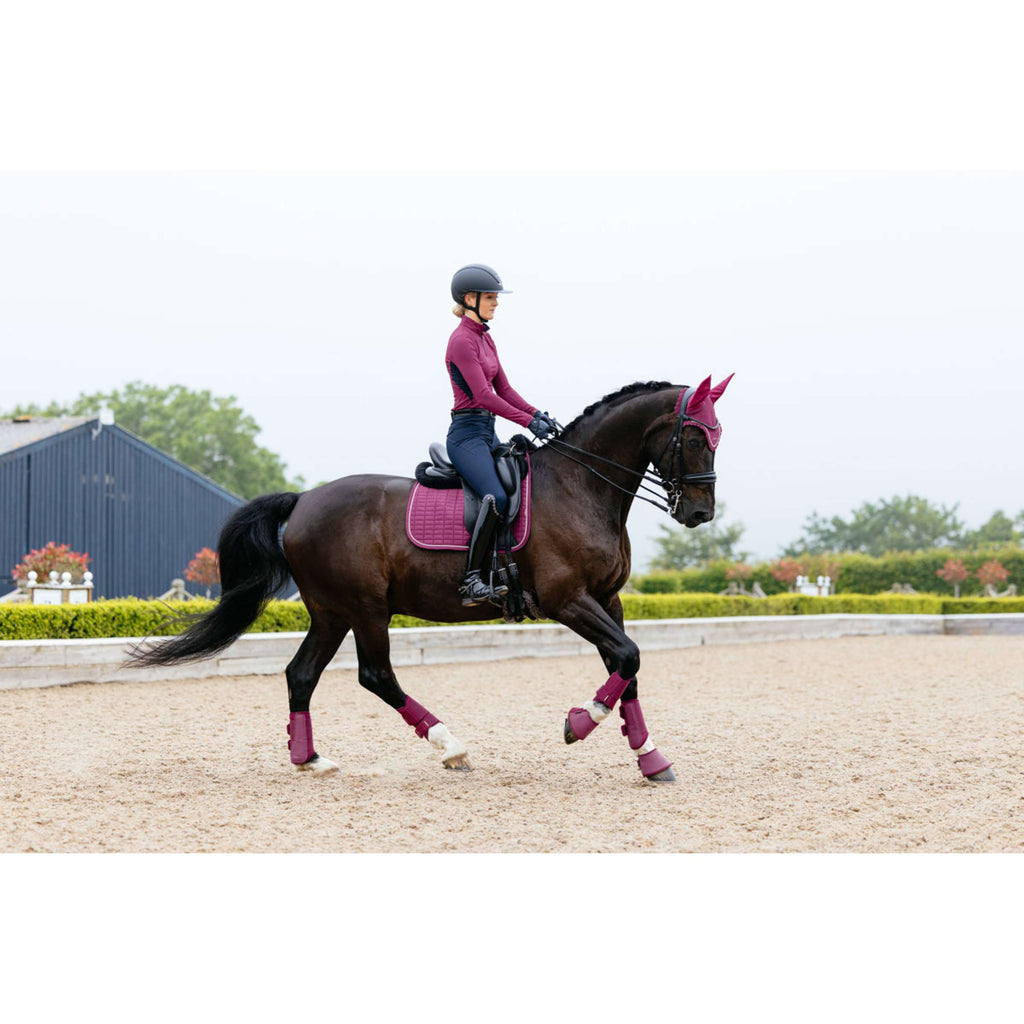LeMieux Sottosella Suede Square Dressage Blackberry