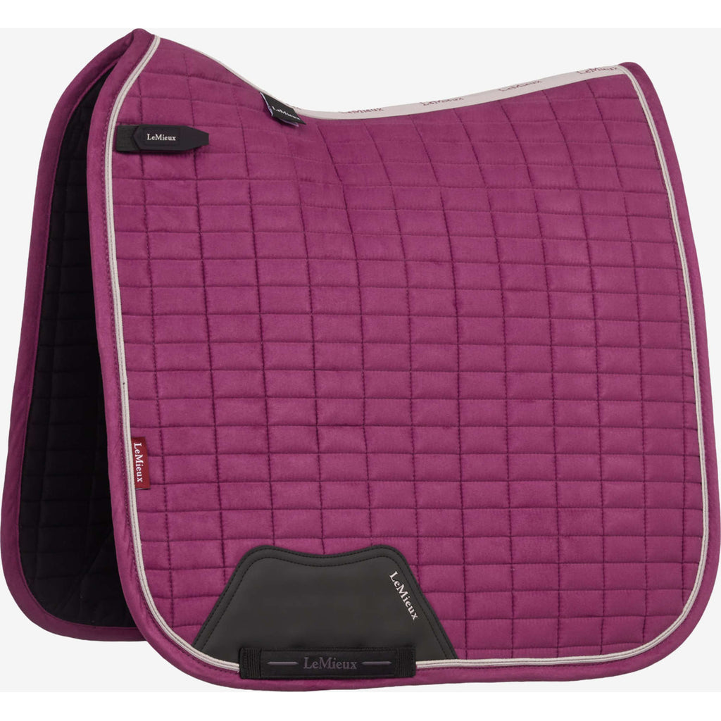 LeMieux Sottosella Suede Square Dressage Blackberry