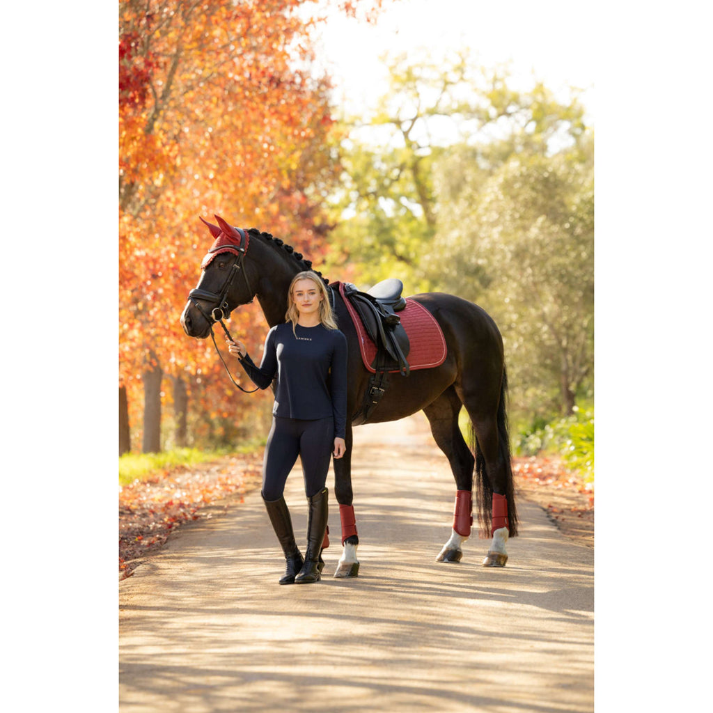 LeMieux Sottosella Suede Square Dressage Russet