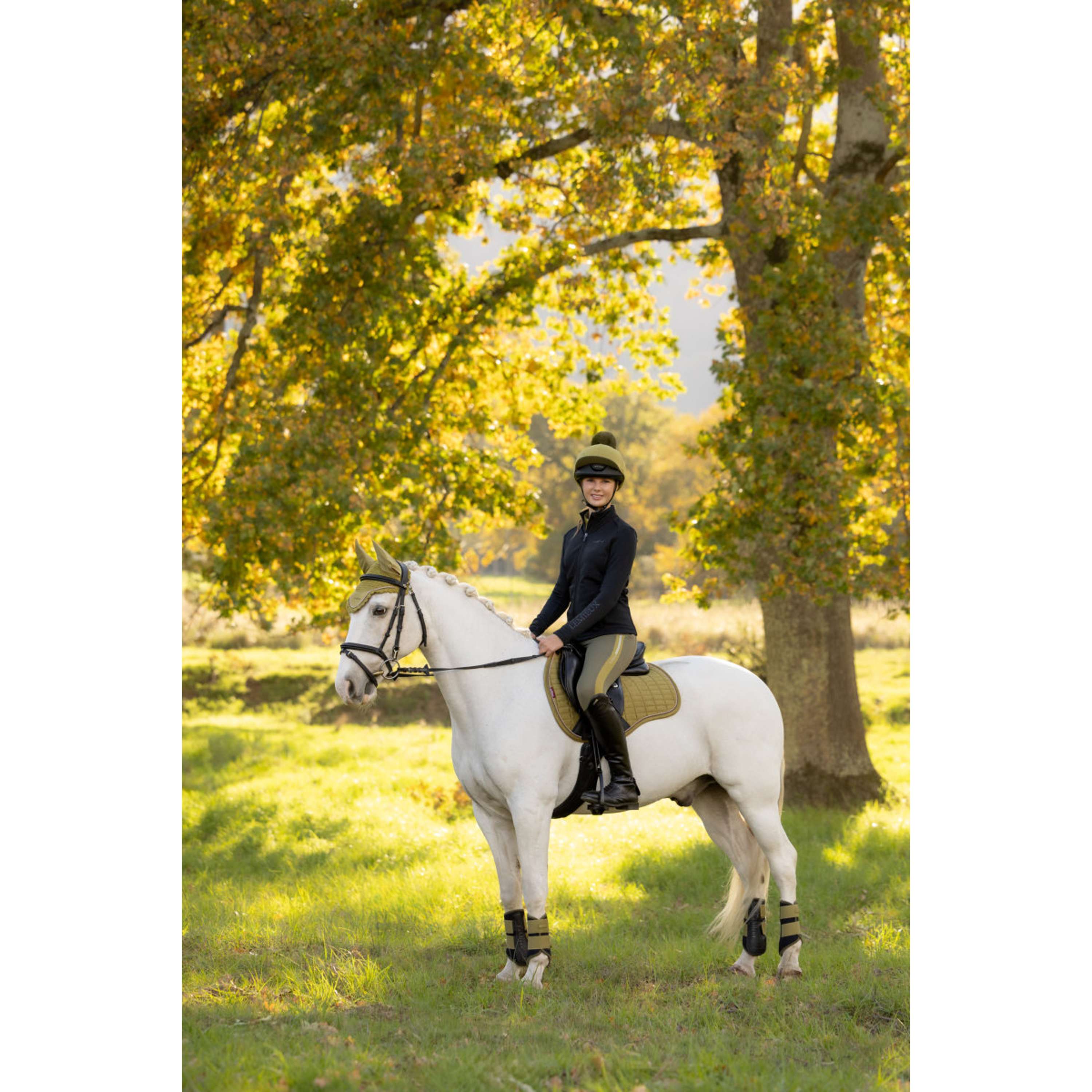 LeMieux Sottosella Suede Square Tutto Uso Gooseberry