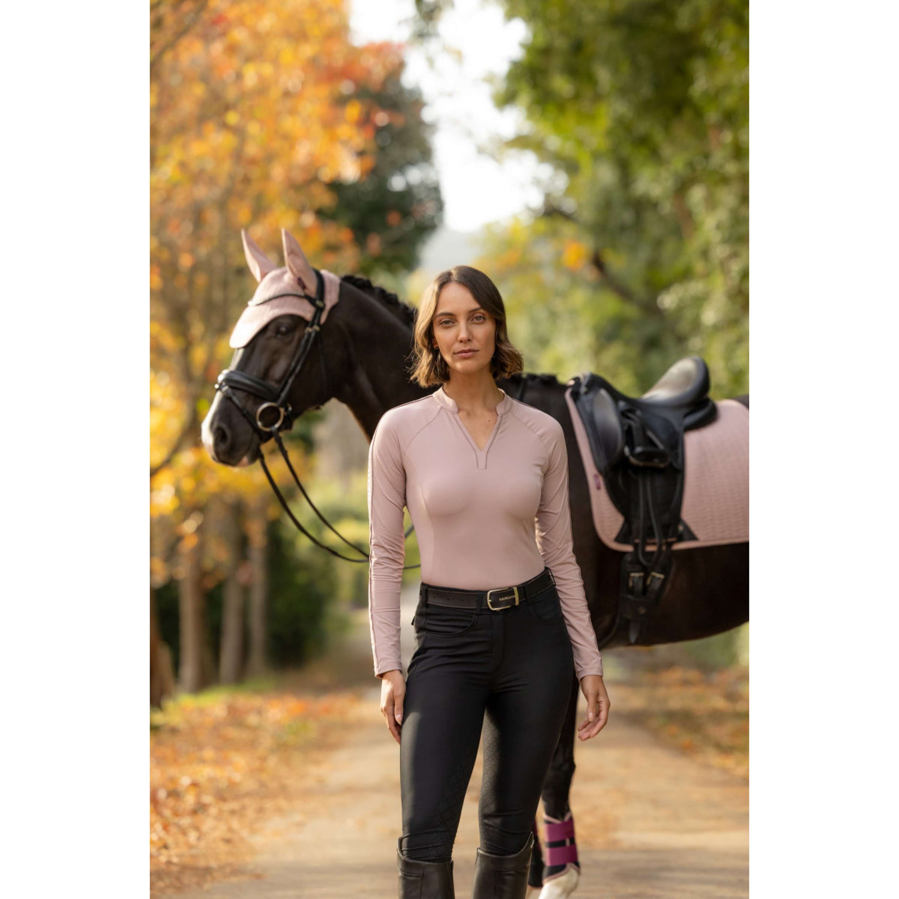 LeMieux Strato di base Lisa Maniche Lunghe Wild Rose