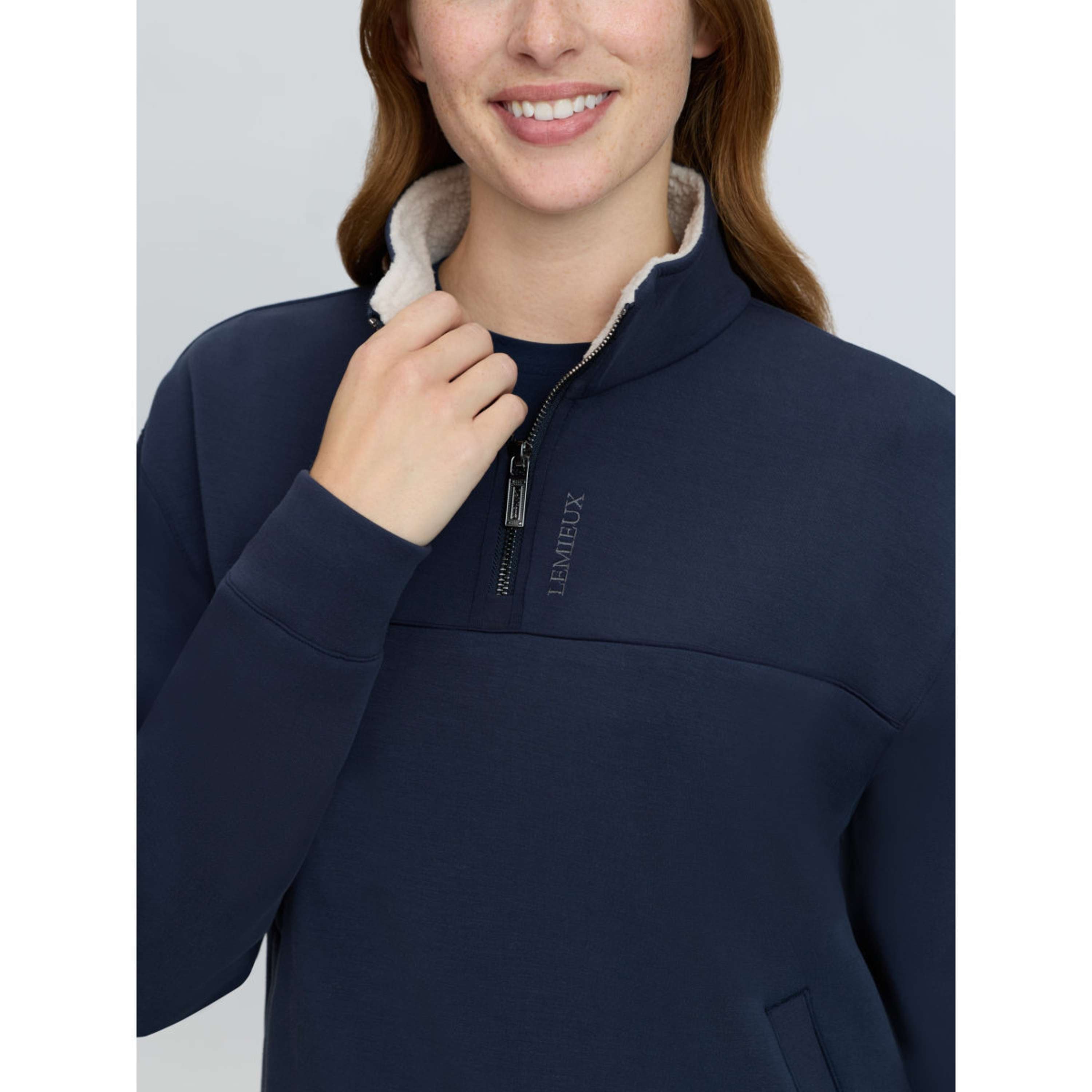 LeMieux Maglione Scarlet Quarter Zip Navy