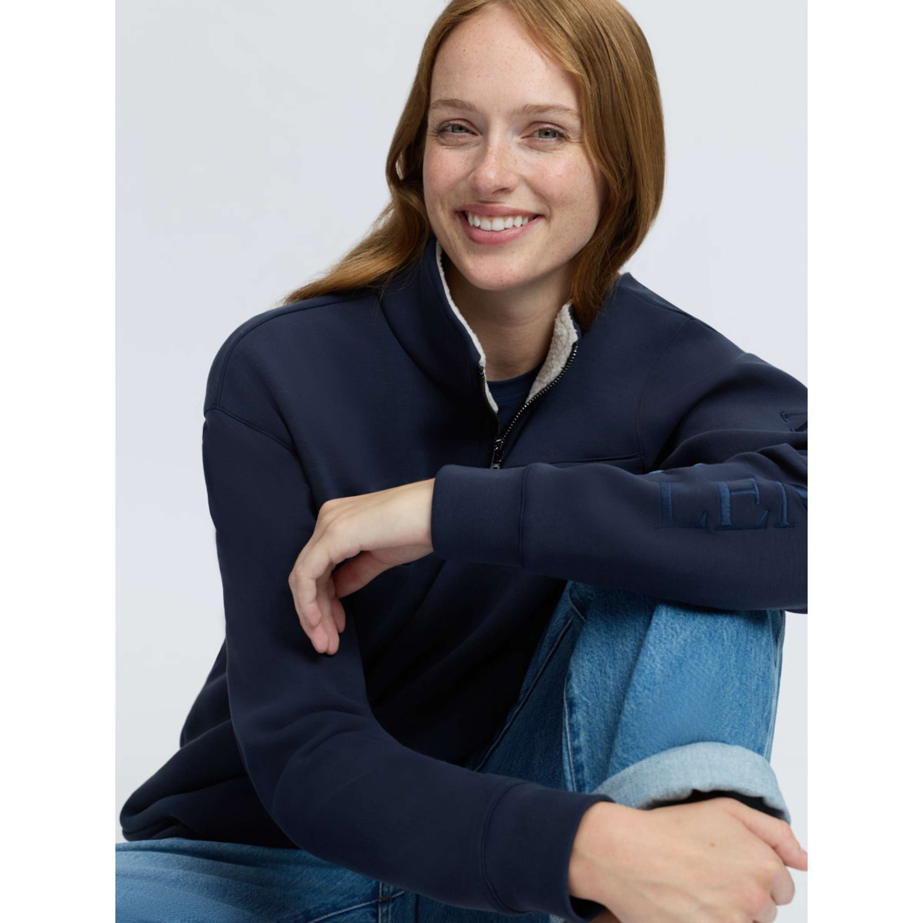 LeMieux Maglione Scarlet Quarter Zip Navy