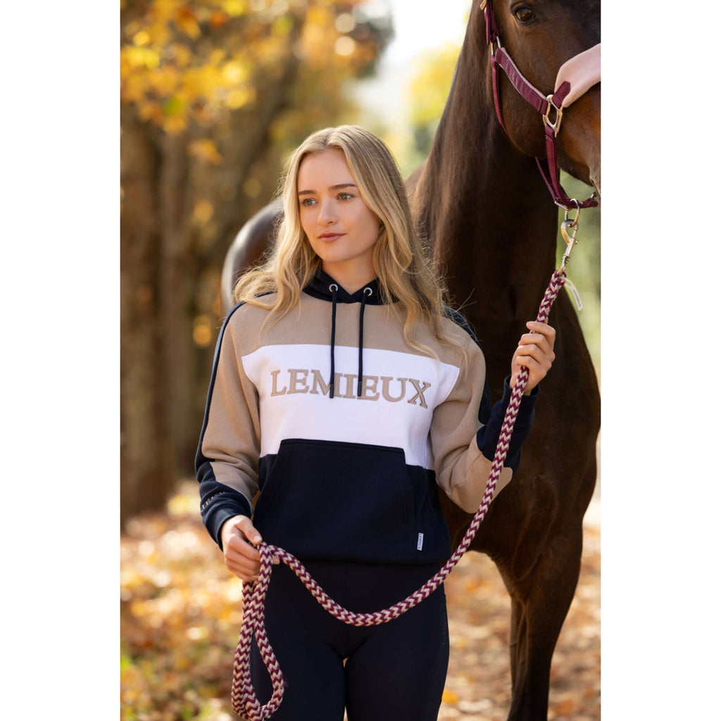 LeMieux Felpa con cappuccio Kadie Colour Block Navy