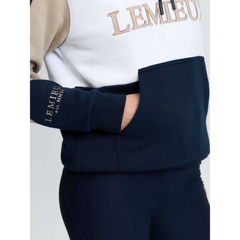 LeMieux Felpa con cappuccio Kadie Colour Block Navy