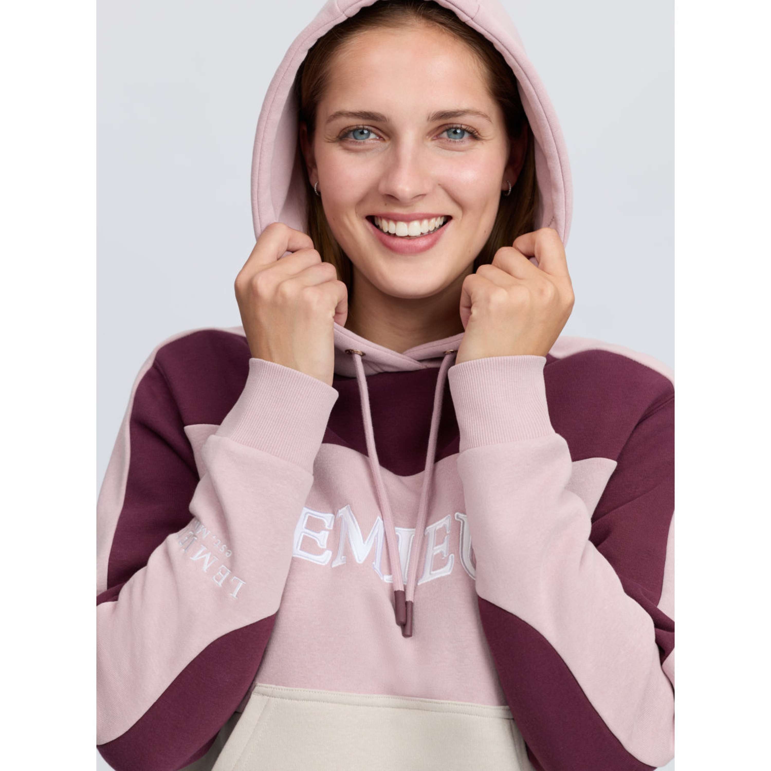 LeMieux Felpa con cappuccio Kadie Colour Block Wild Rose