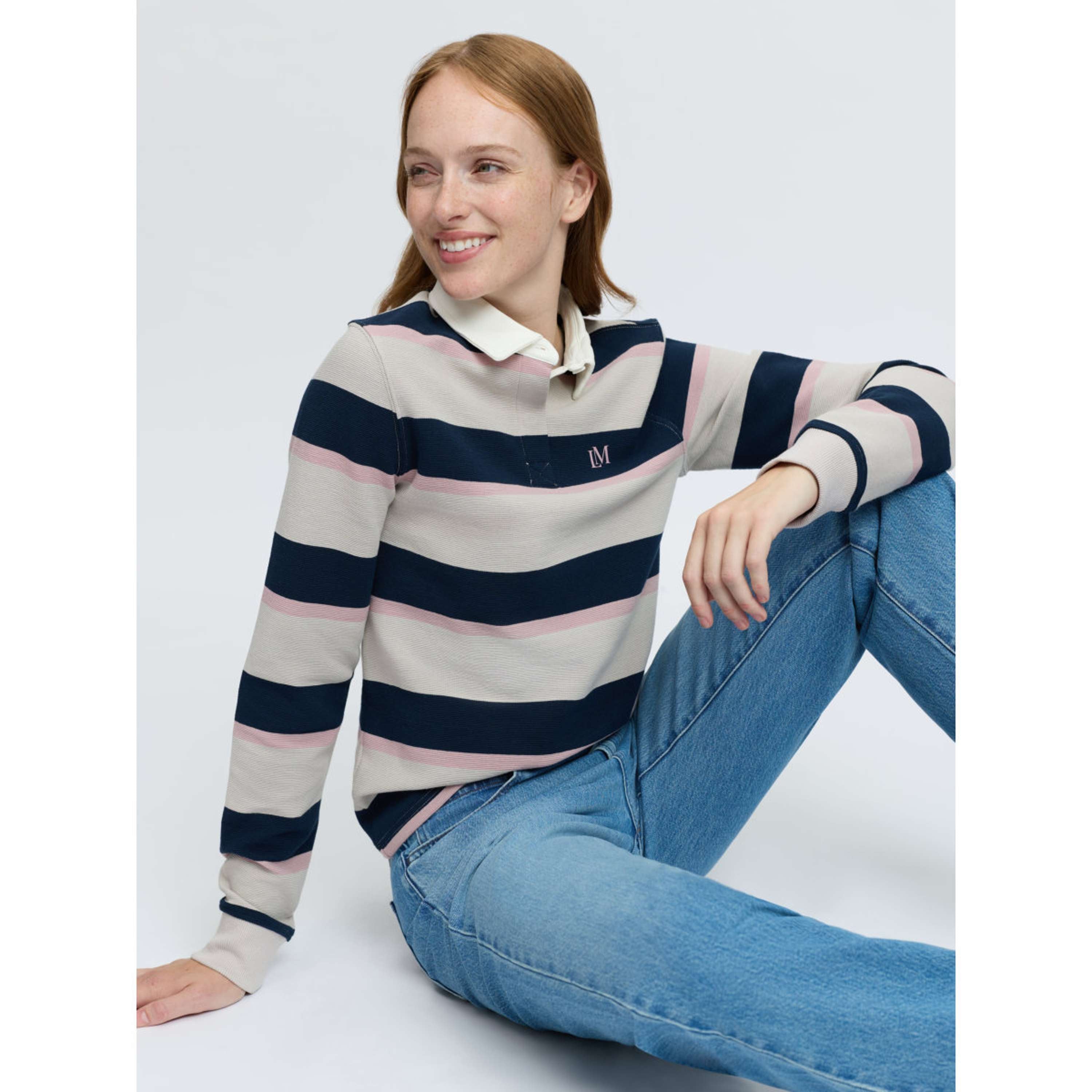LeMieux Maglia Sloane Stripe Rugby Calcolo