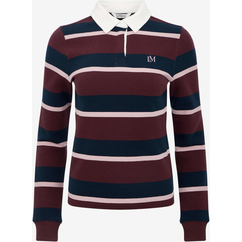LeMieux Maglia Sloane Stripe Rugby Bramble