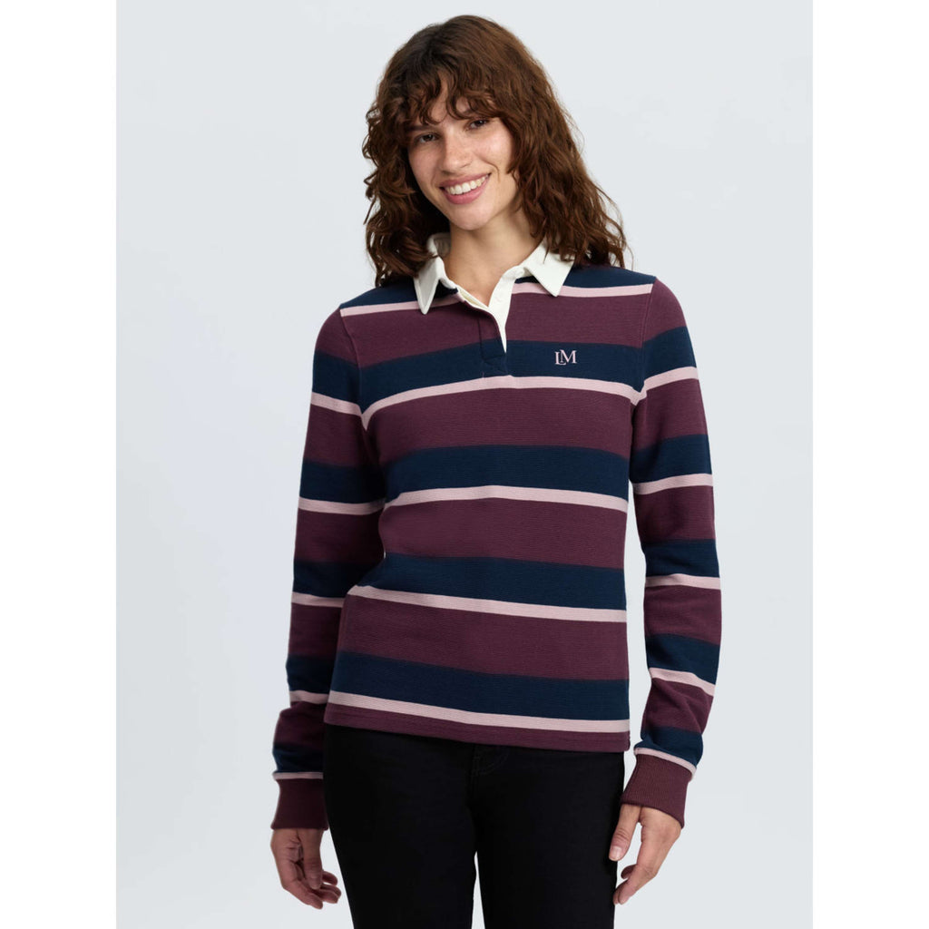 LeMieux Maglia Sloane Stripe Rugby Bramble