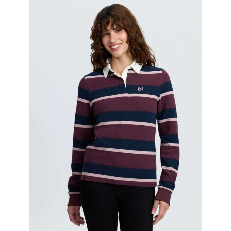 LeMieux Maglia Sloane Stripe Rugby Bramble