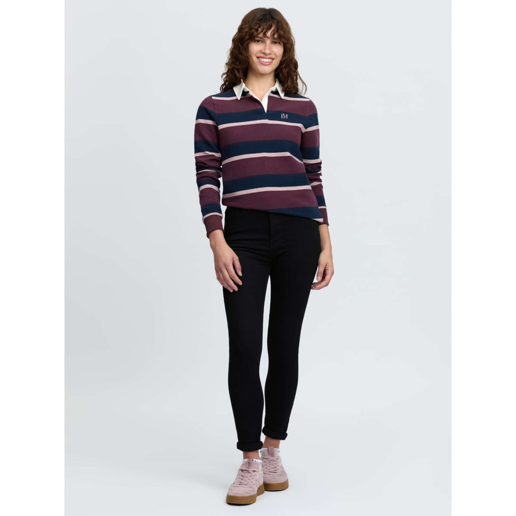 LeMieux Maglia Sloane Stripe Rugby Bramble