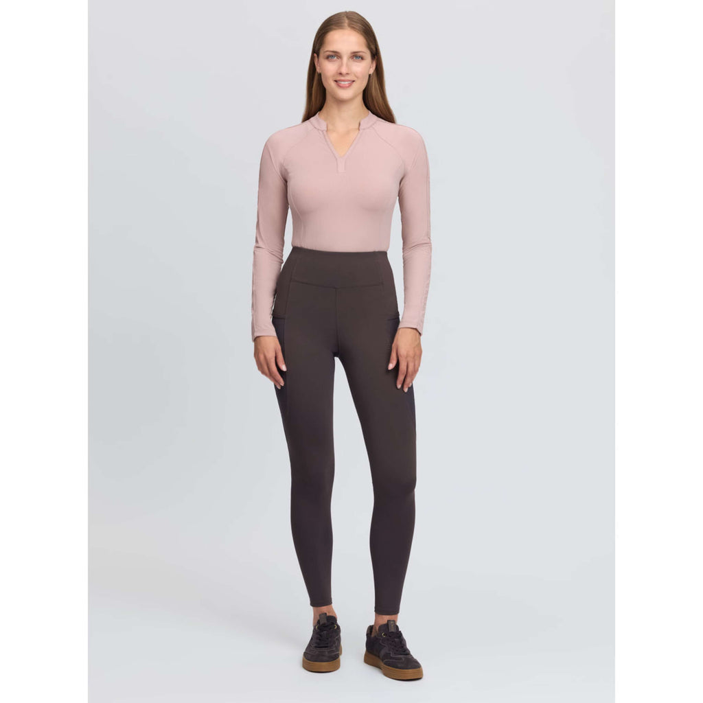 LeMieux Leggings da Equitazione Naomi Full Grip Cocoa
