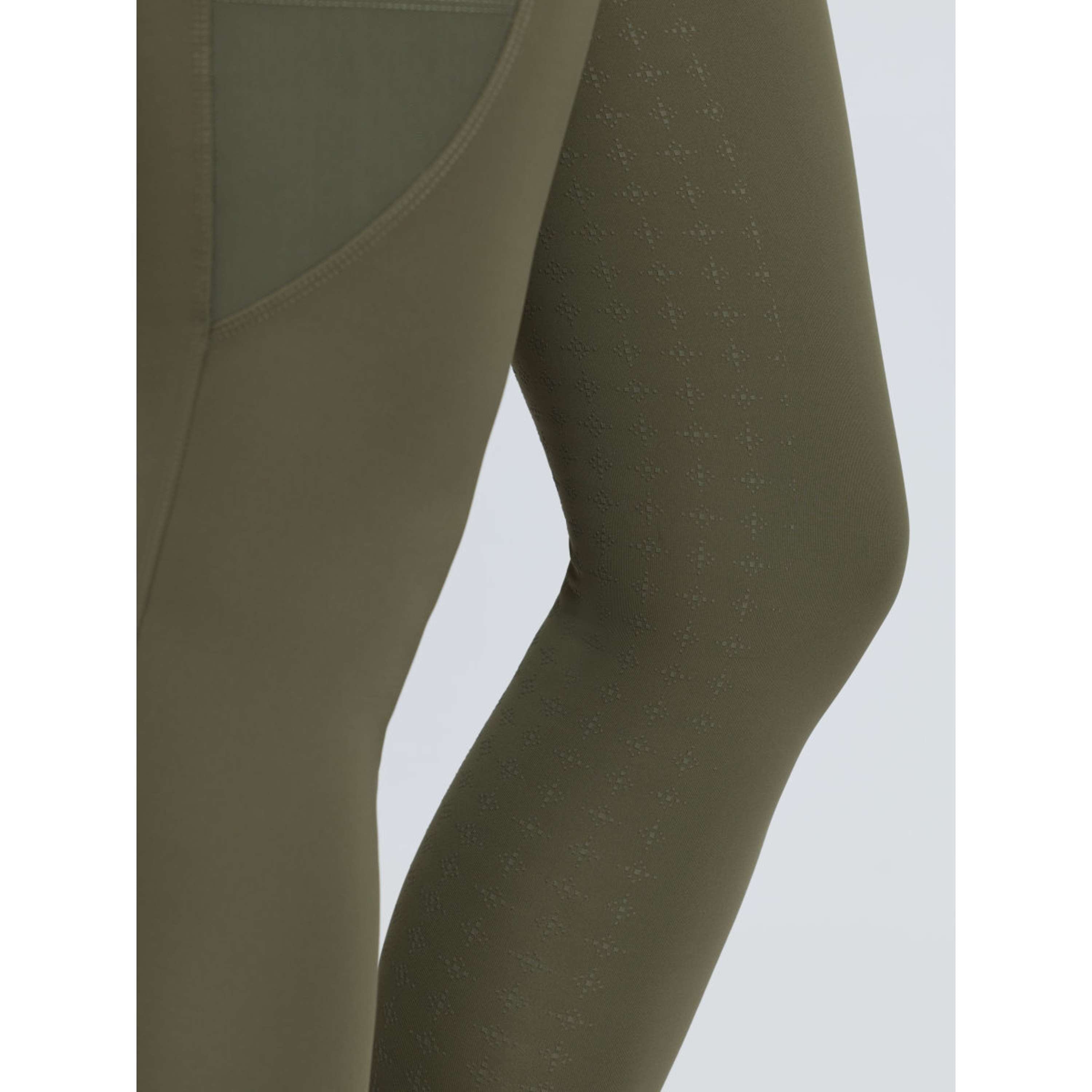 LeMieux Leggings da Equitazione Naomi Full Grip Willow Green