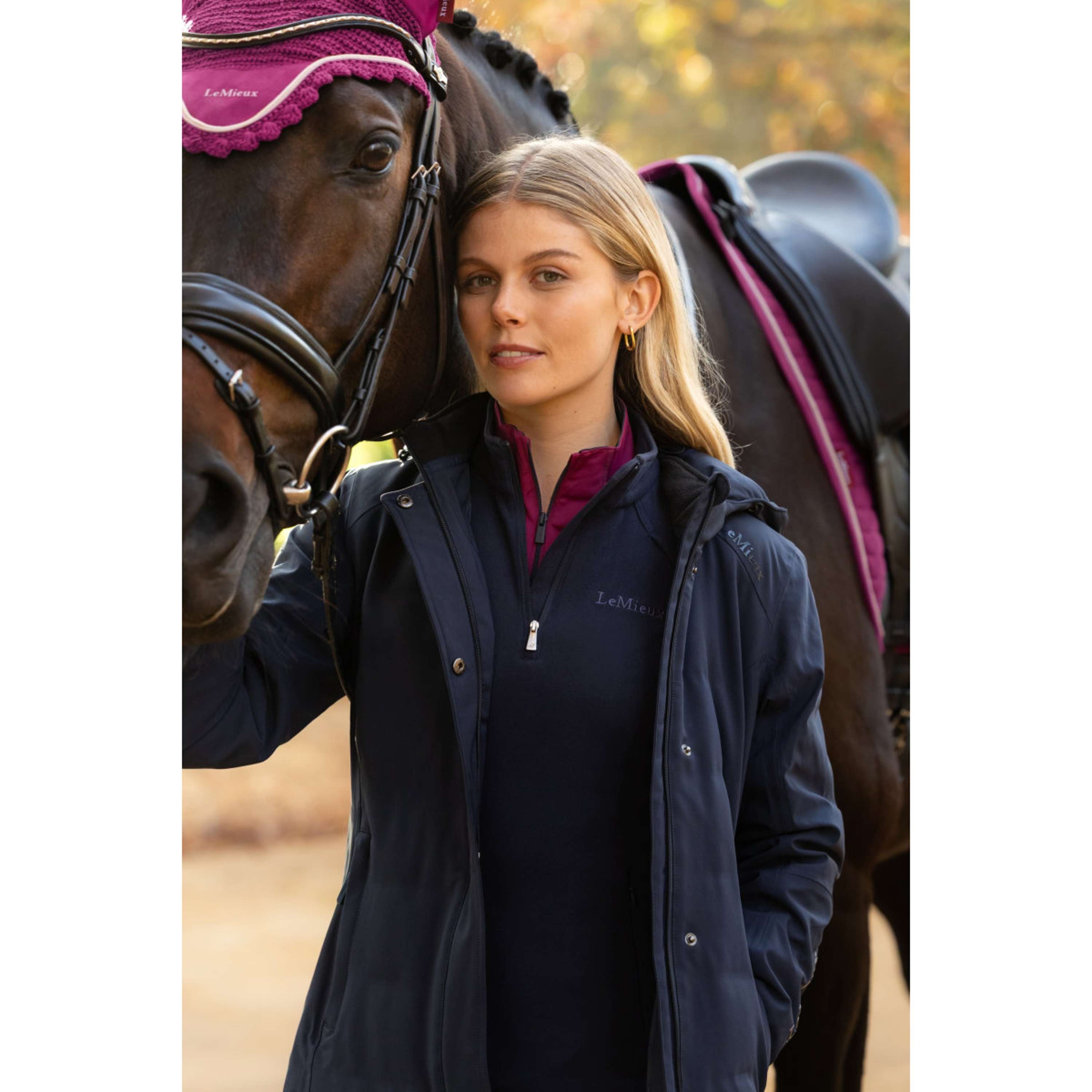 LeMieux Cappotto Lungo Erin Waterproof Padded Navy