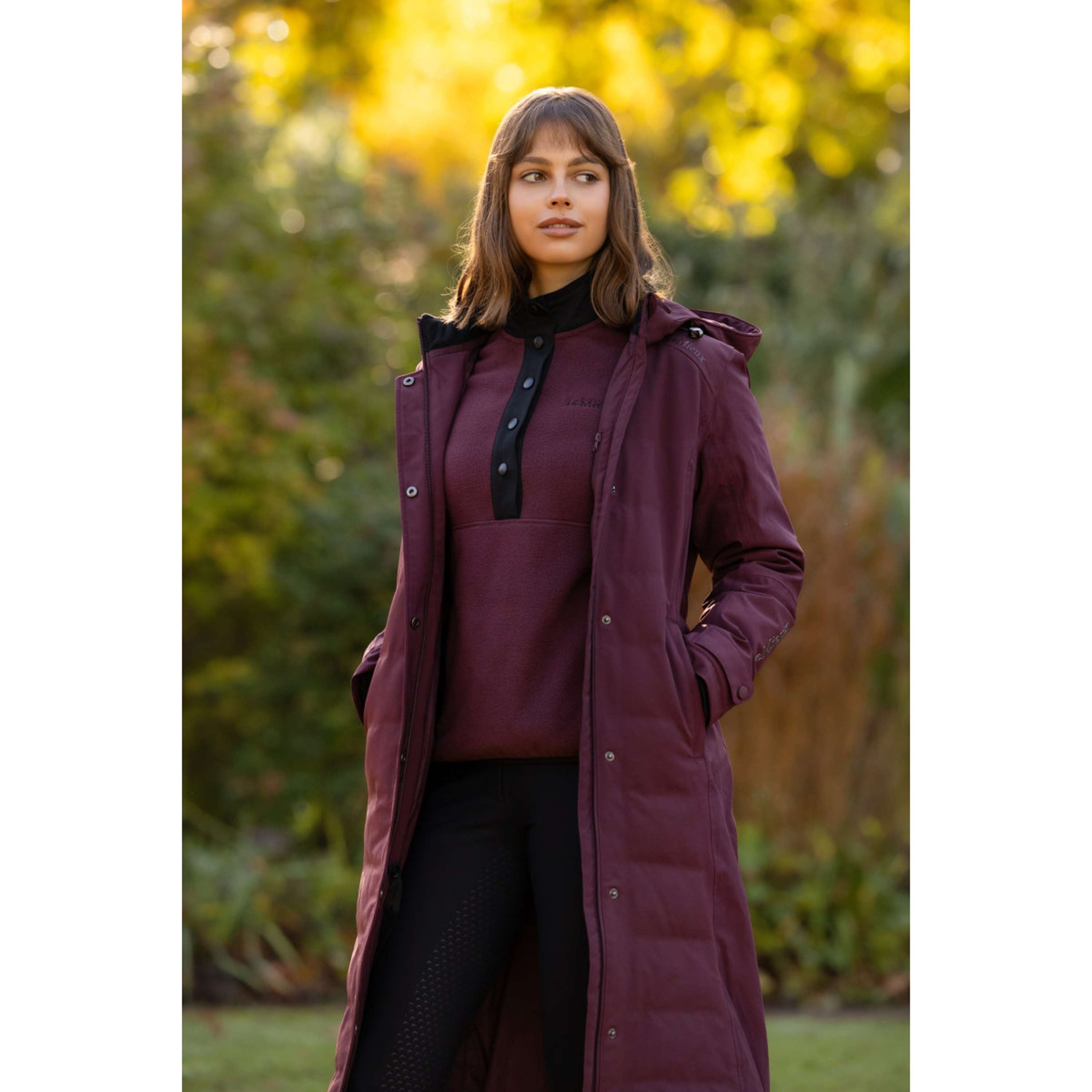 LeMieux Cappotto Lungo Erin Waterproof Padded Bramble