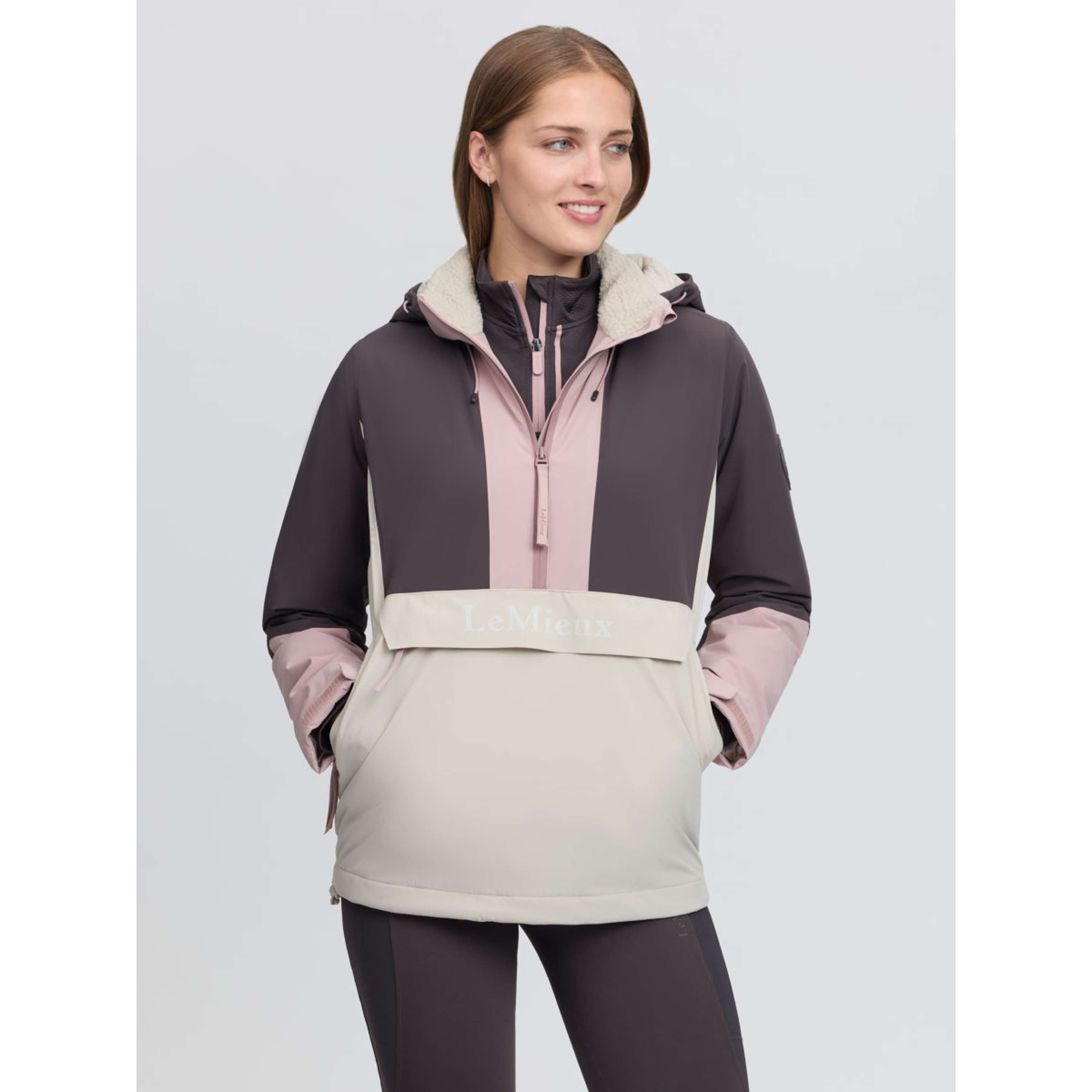 LeMieux Giacca Phoebe Half Zip Waterproof Anorak Wild Rose
