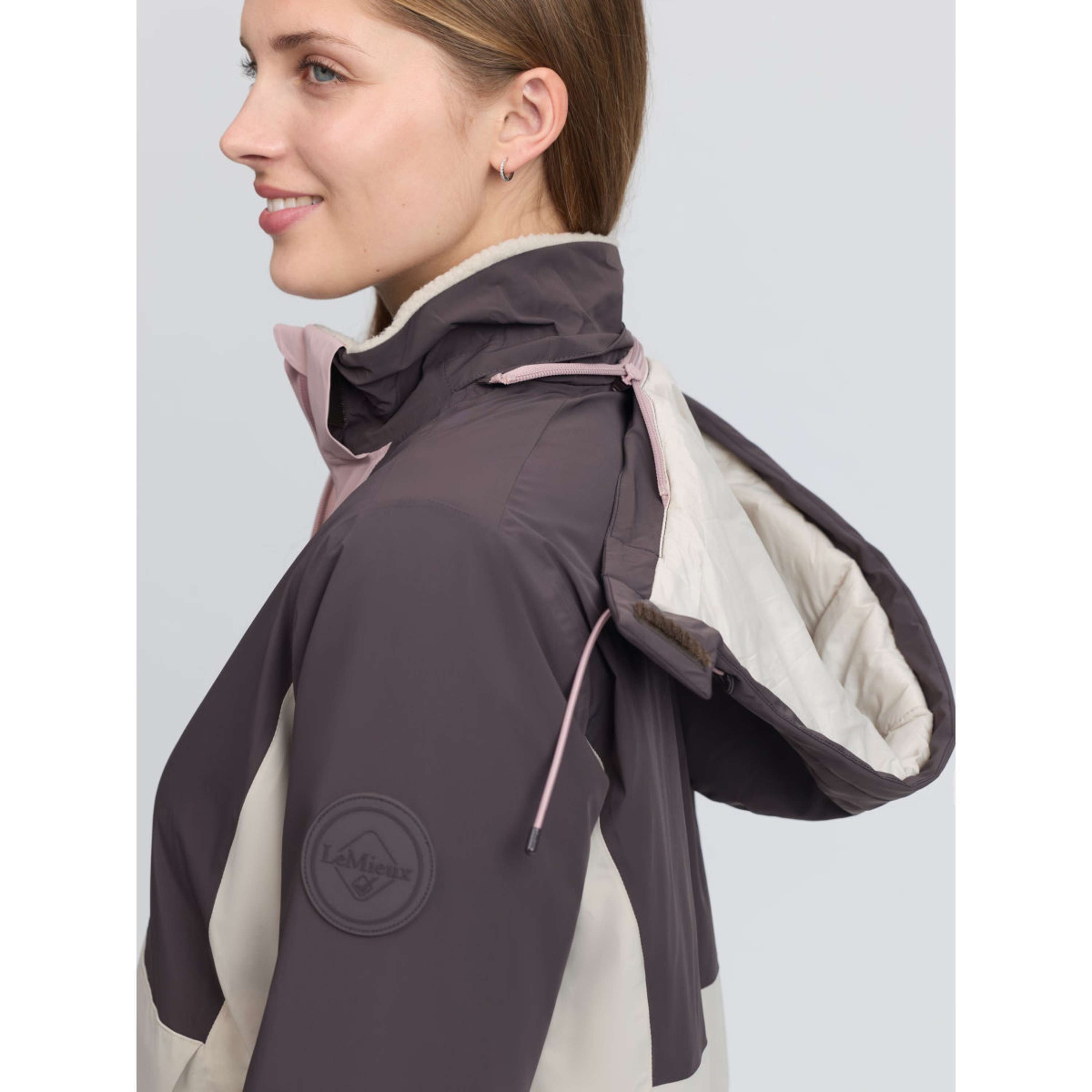 LeMieux Giacca Phoebe Half Zip Waterproof Anorak Wild Rose