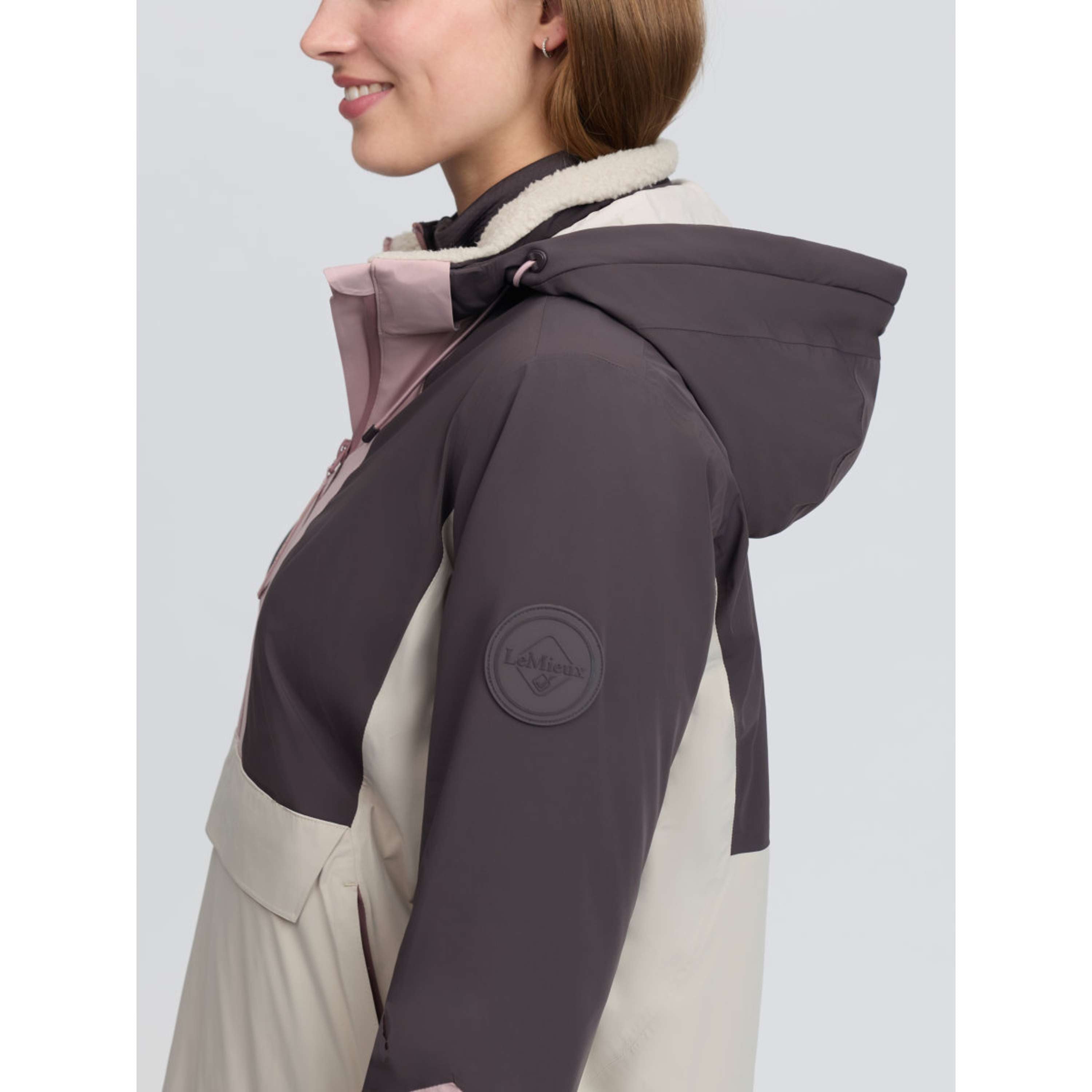LeMieux Giacca Phoebe Half Zip Waterproof Anorak Wild Rose