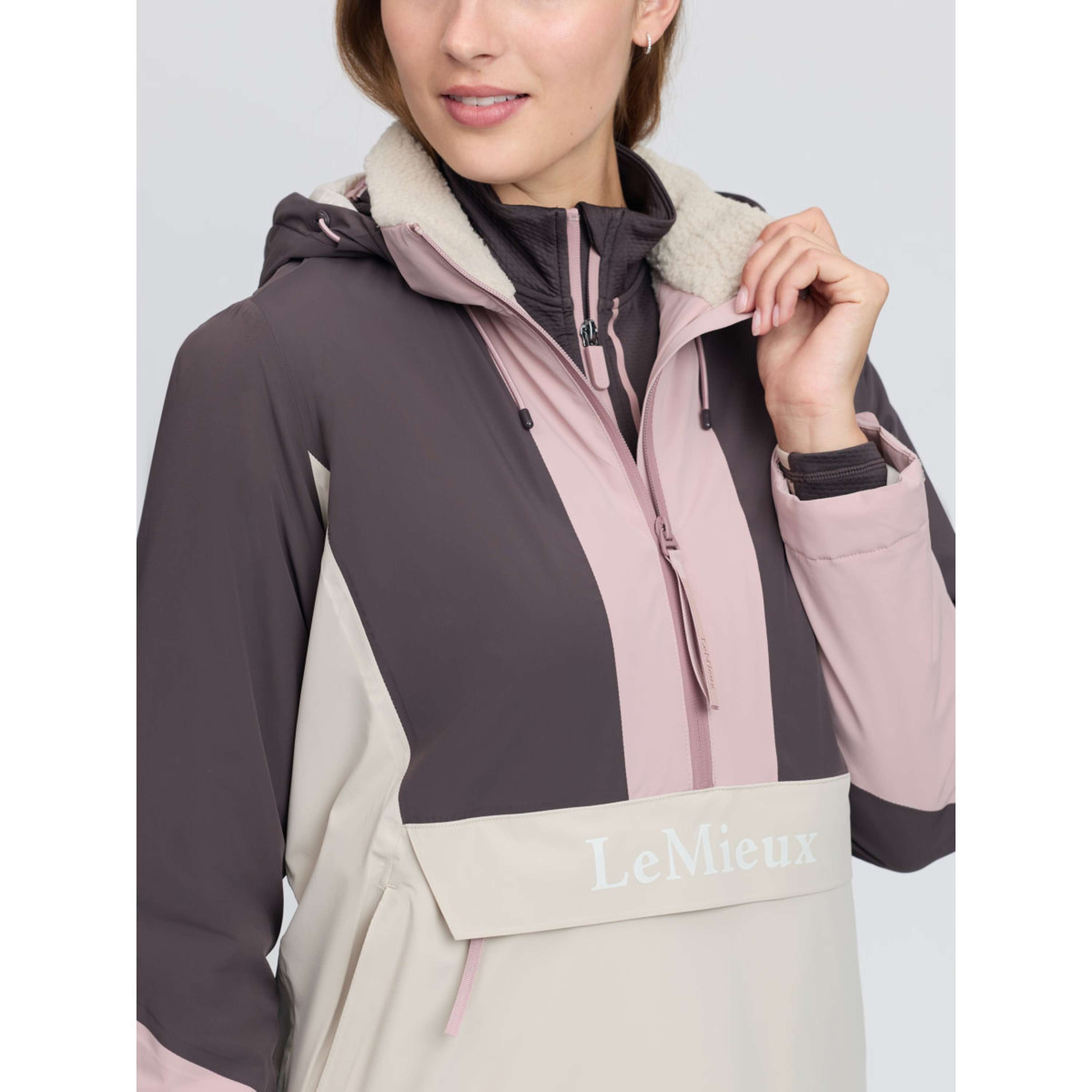 LeMieux Giacca Phoebe Half Zip Waterproof Anorak Wild Rose