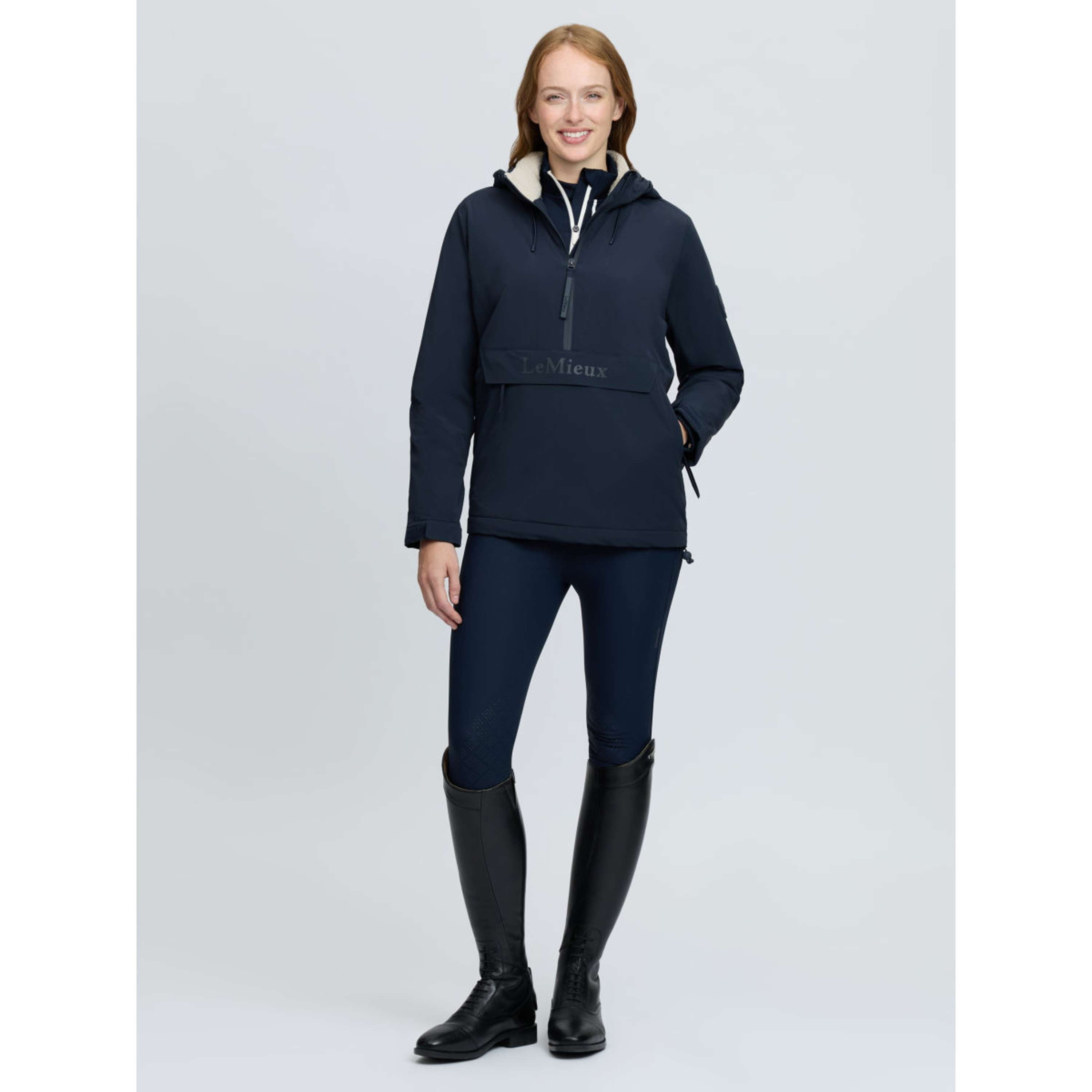 LeMieux Giacca Phoebe Half Zip Waterproof Anorak Navy