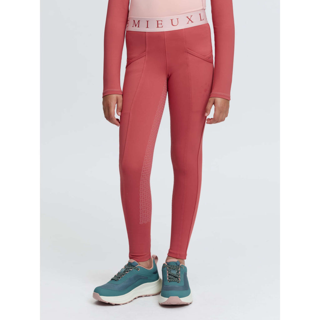 LeMieux Leggings da Equitazione Kids Full Grip Spiced Earth