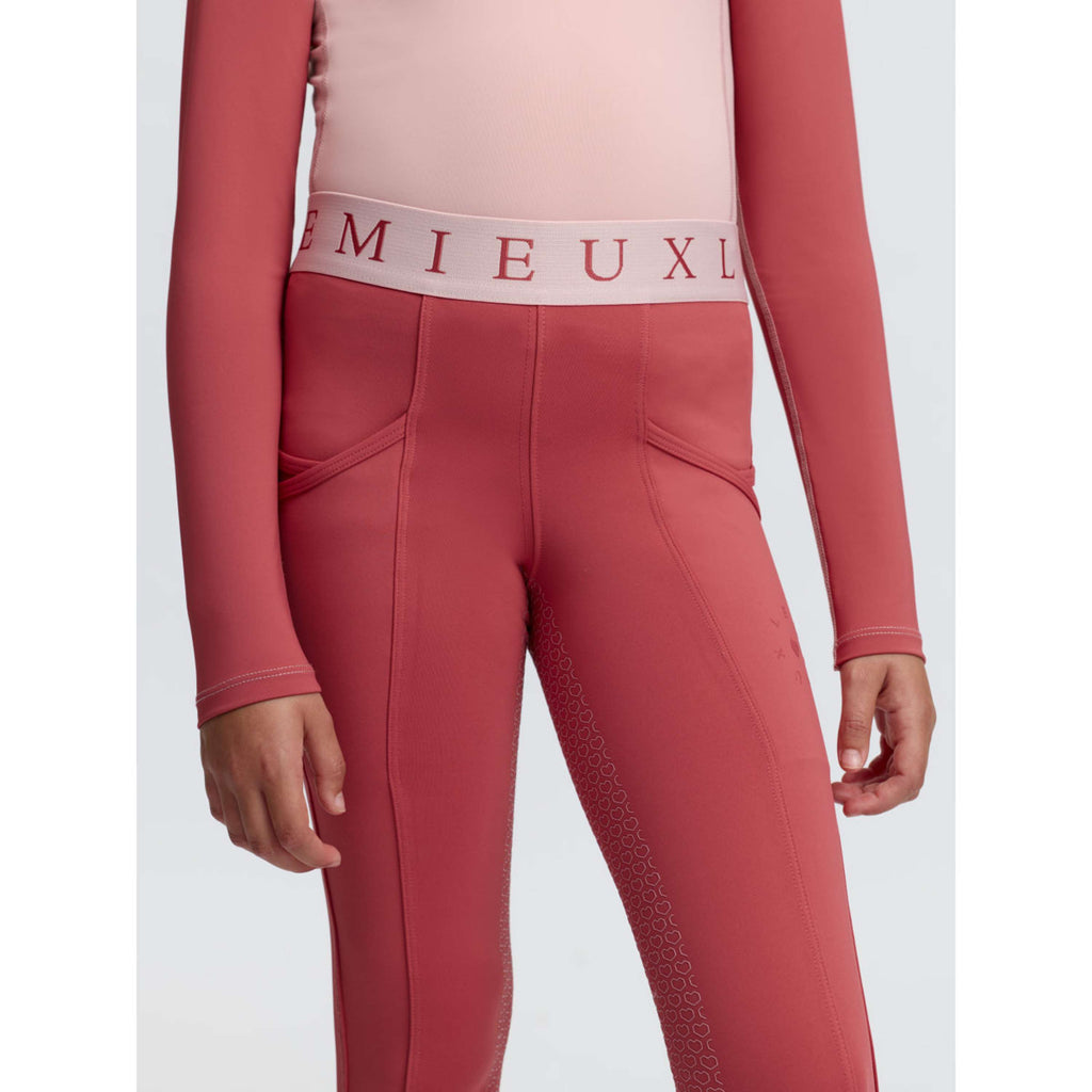 LeMieux Leggings da Equitazione Kids Full Grip Spiced Earth