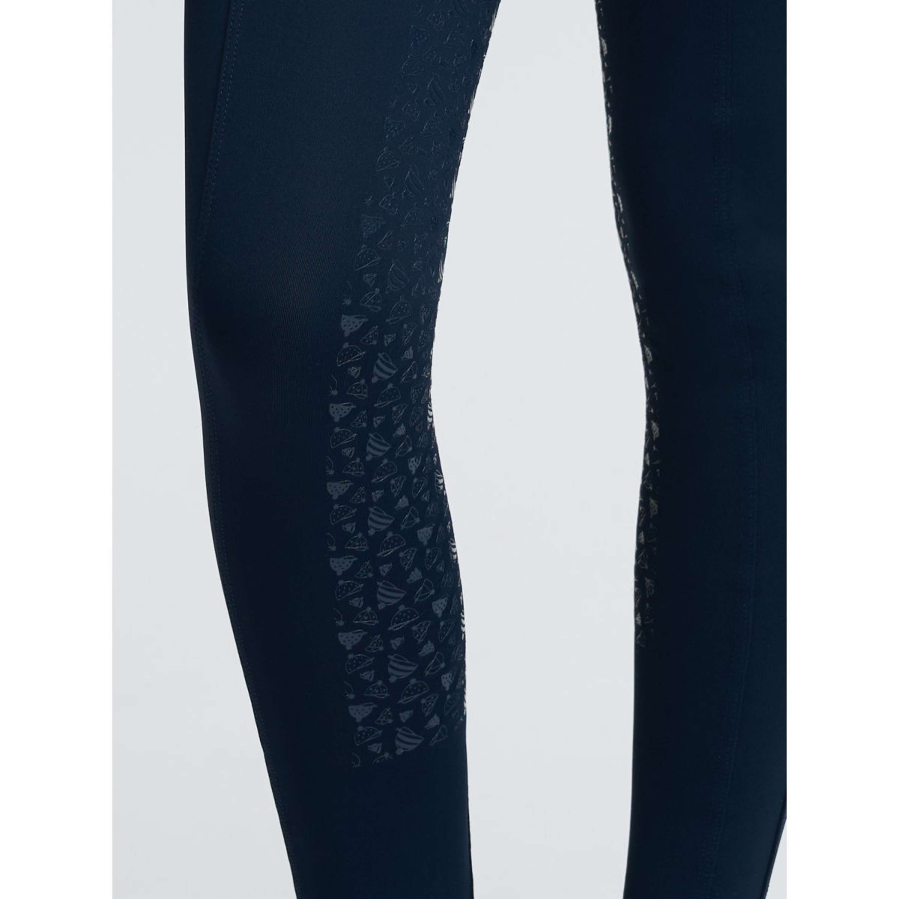 LeMieux Leggings da Equitazione Kids Full Grip Navy/Aloe
