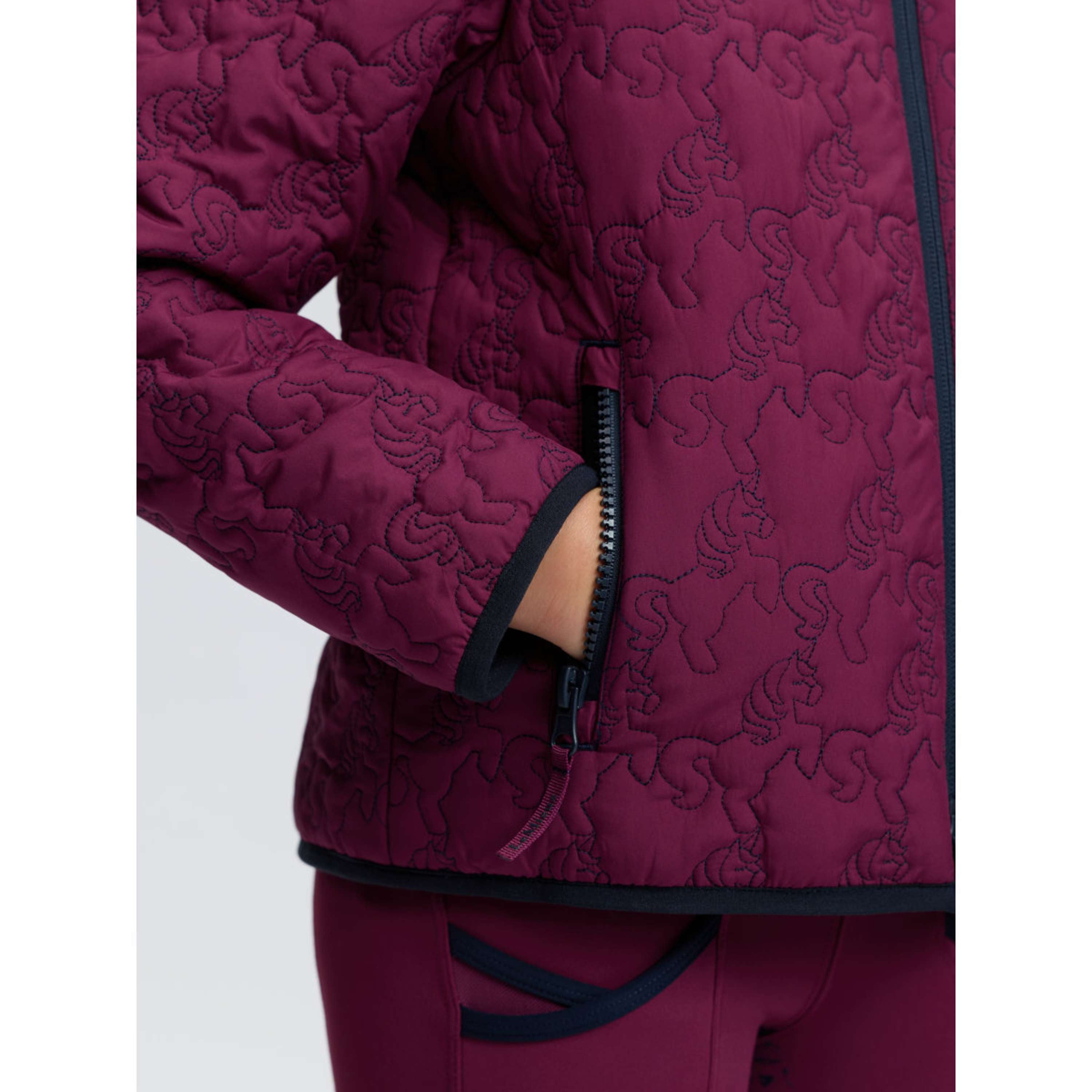 LeMieux Giacca Lola Quilted Kids Blackberry
