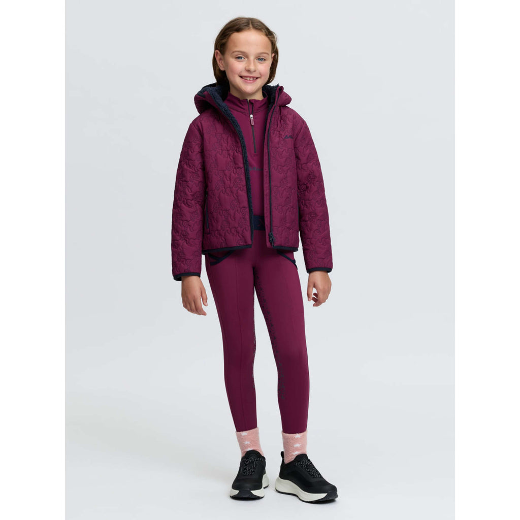 LeMieux Giacca Lola Quilted Kids Blackberry