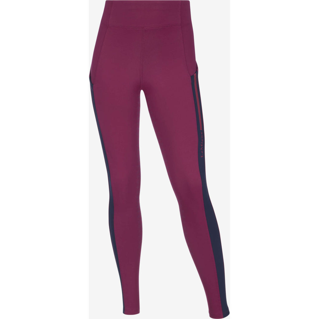 LeMieux Leggings da Equitazione Orla Kids Full Grip Blackberry
