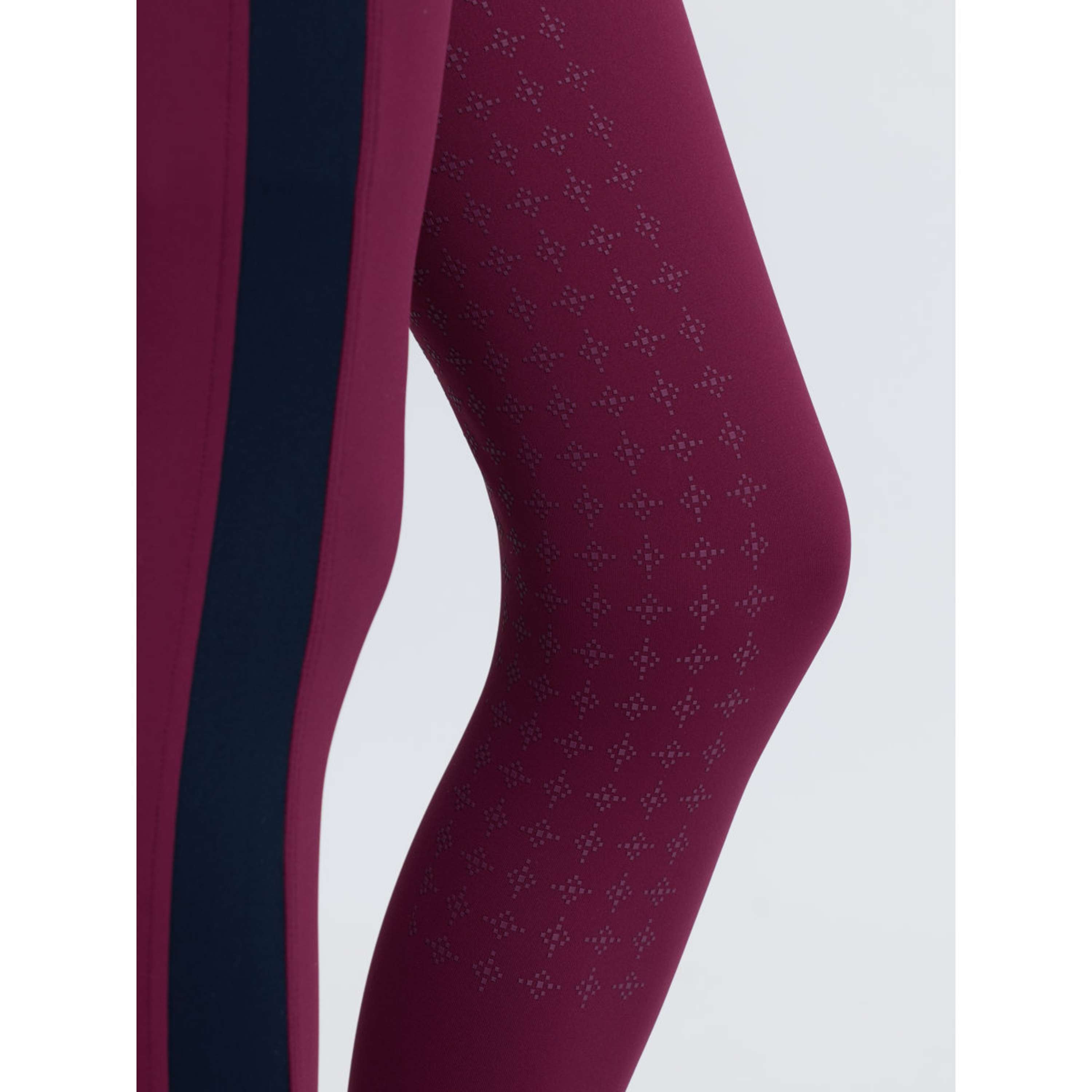 LeMieux Leggings da Equitazione Orla Kids Full Grip Blackberry