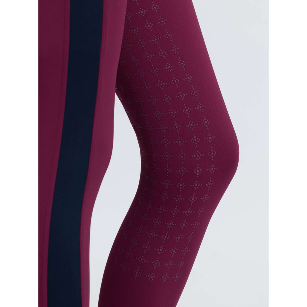 LeMieux Leggings da Equitazione Orla Kids Full Grip Blackberry