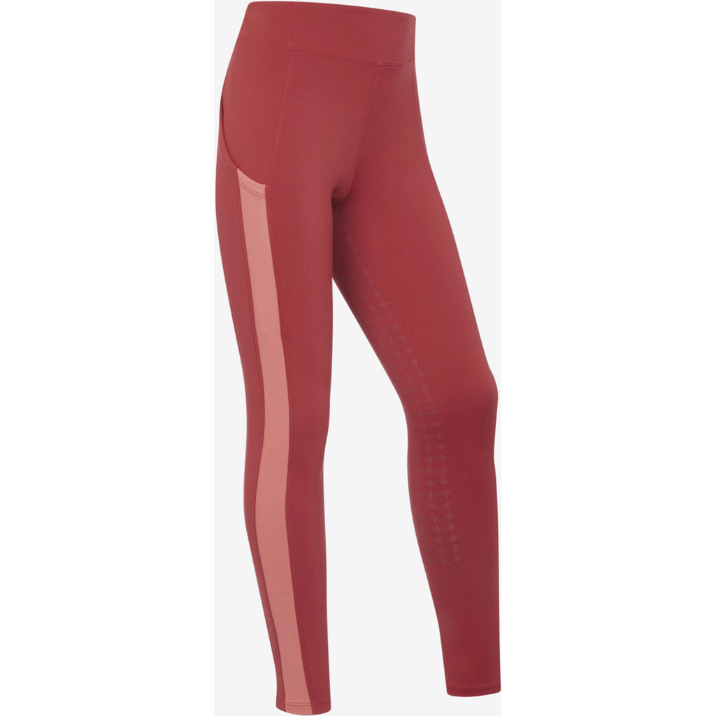 LeMieux Leggings da Equitazione Orla Kids Full Grip Russet