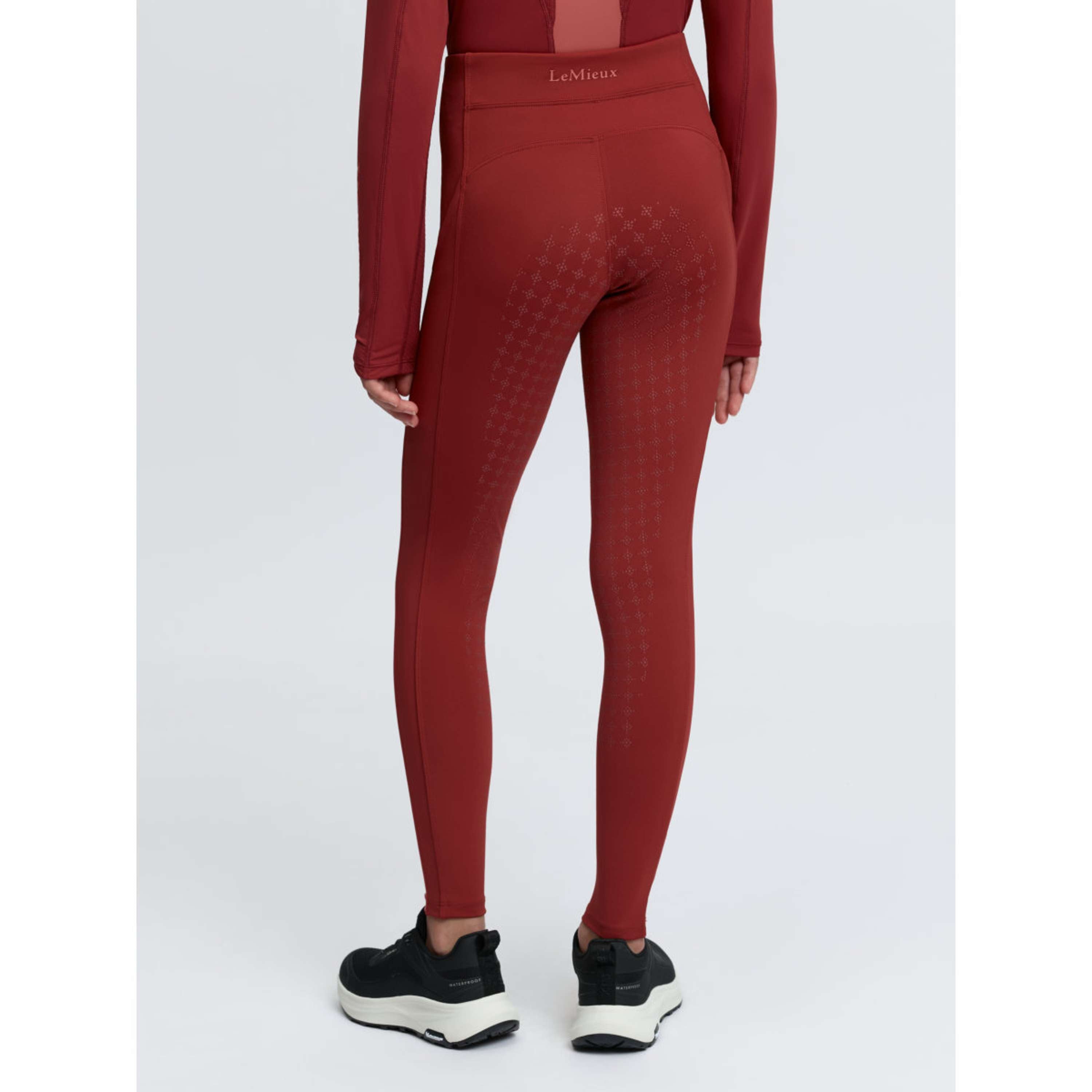 LeMieux Leggings da Equitazione Orla Kids Full Grip Russet