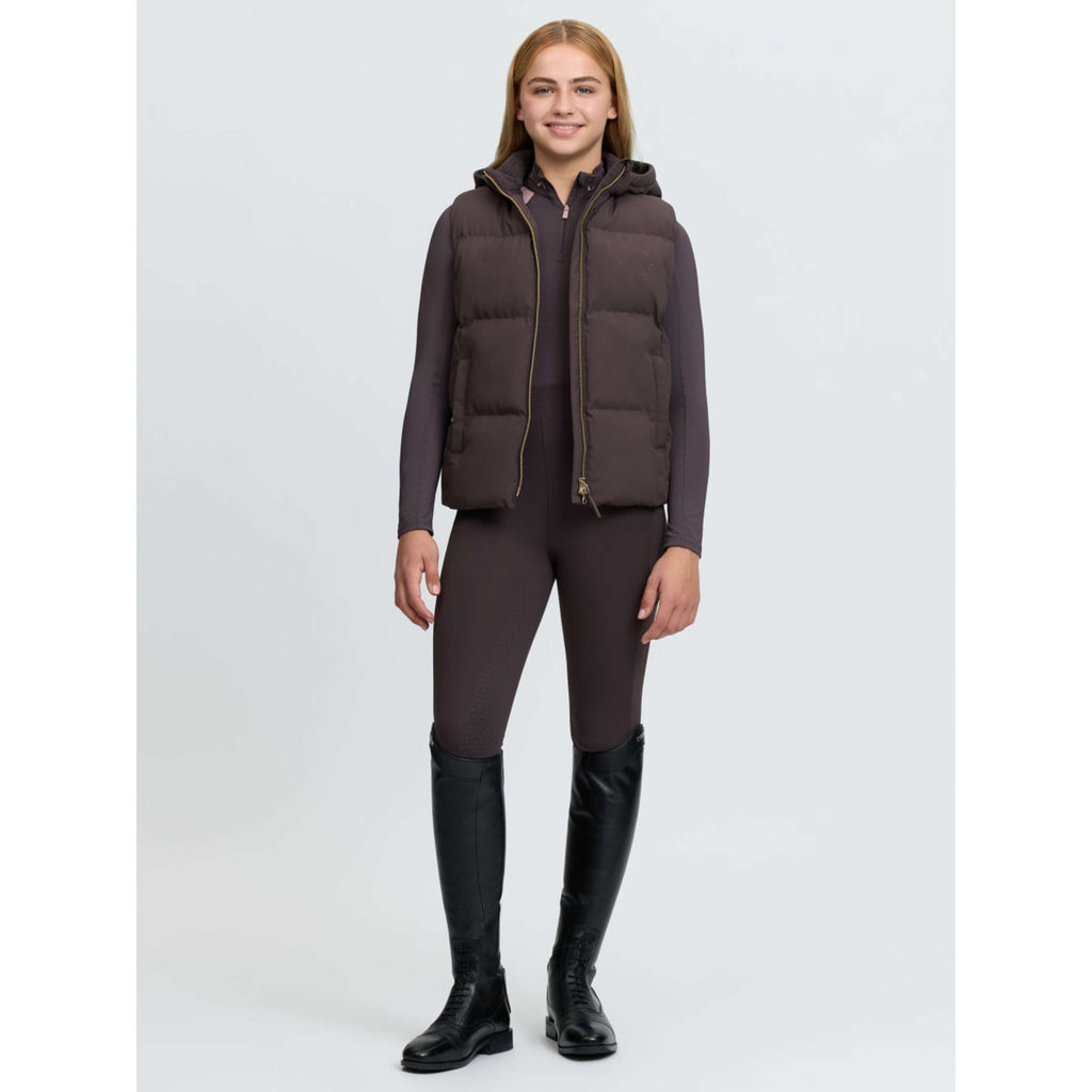 LeMieux Gilet Joey Hooded Kids Cocoa