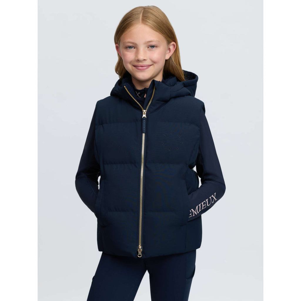 LeMieux Gilet Joey Hooded Kids Navy