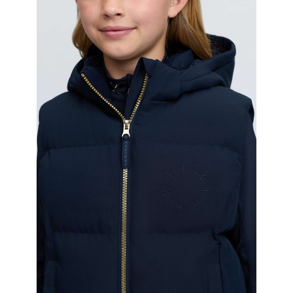 LeMieux Gilet Joey Hooded Kids Navy