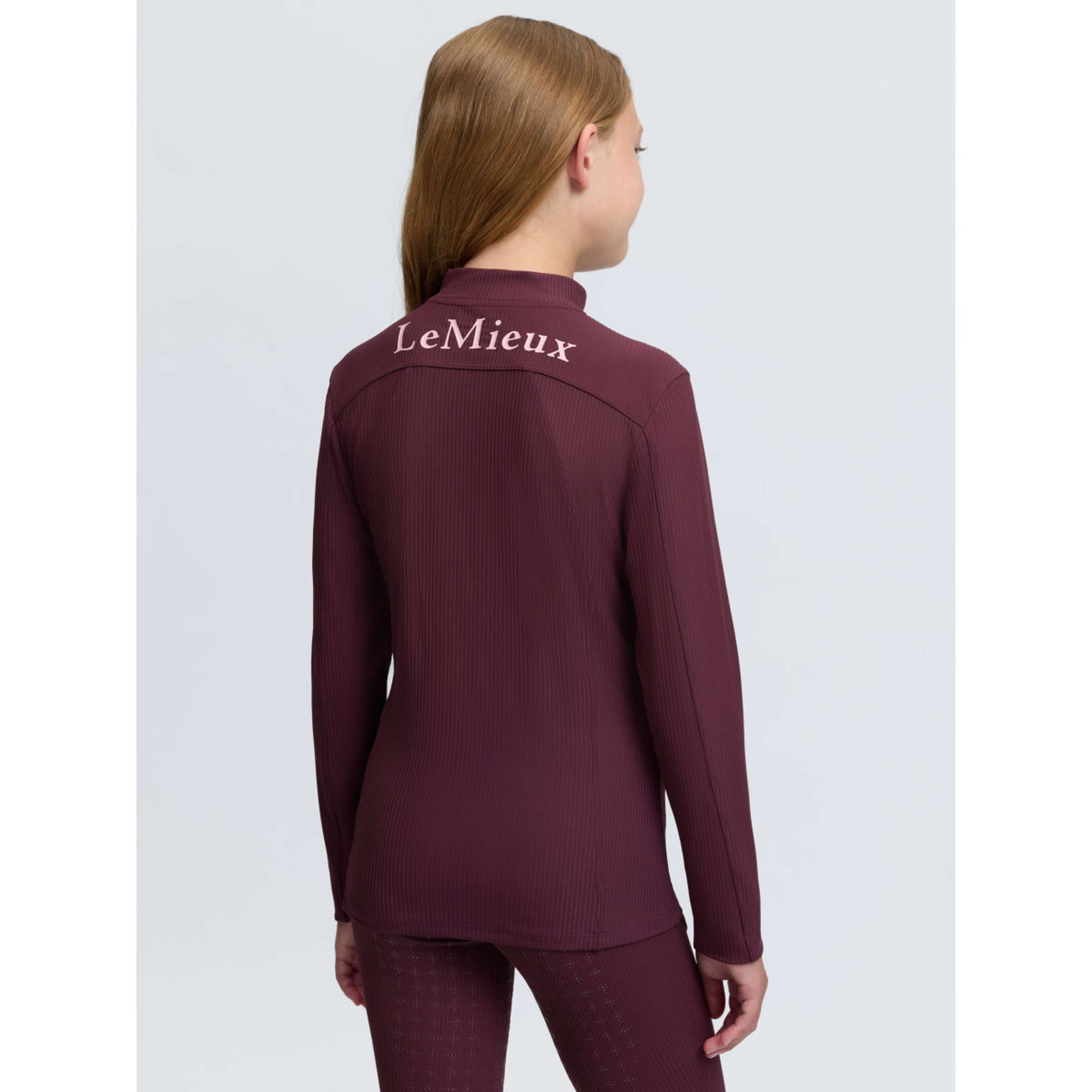 LeMieux Strato di base Raye Ribbed Kids Bramble