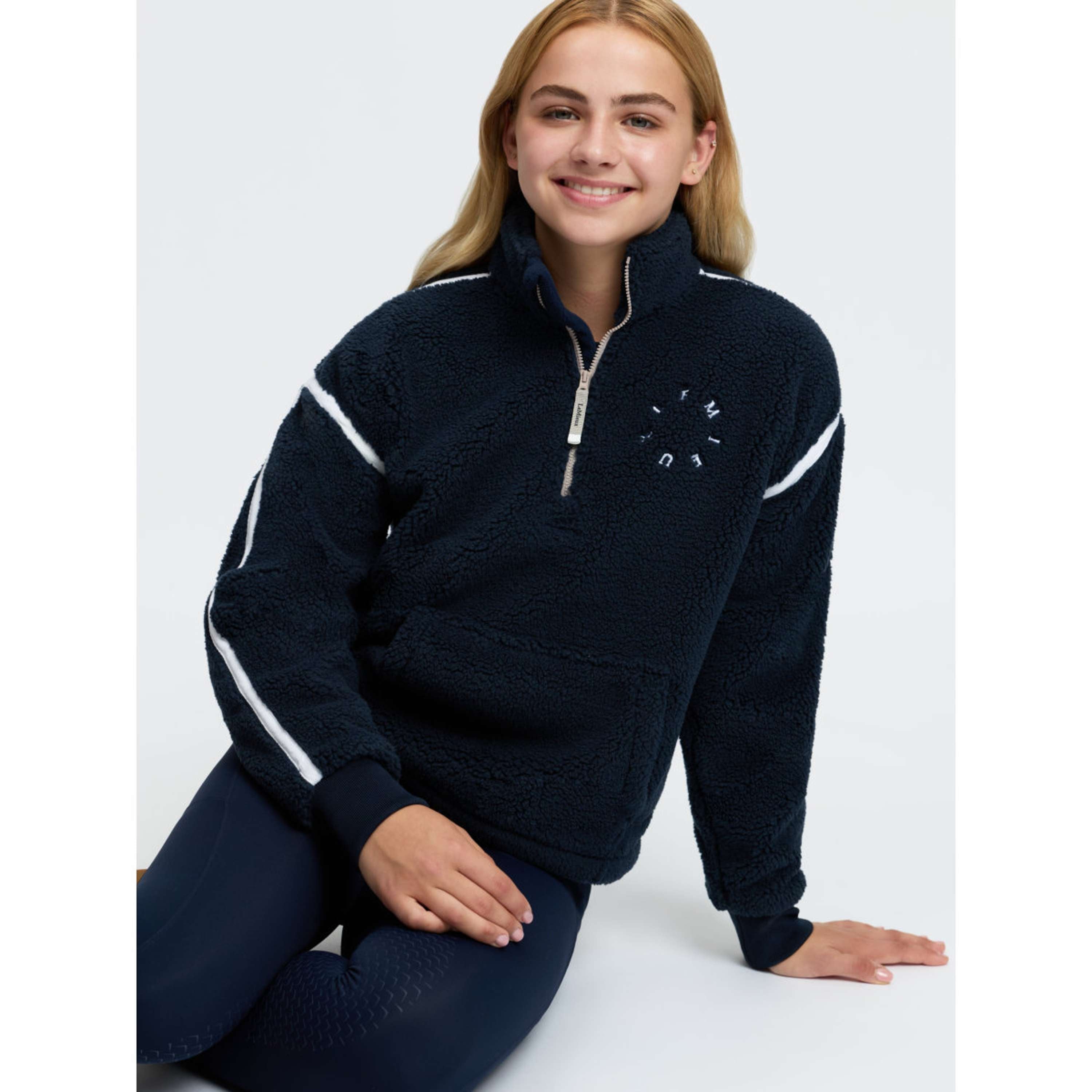 LeMieux Maglione Jody Teddy Fleece Kids Navy