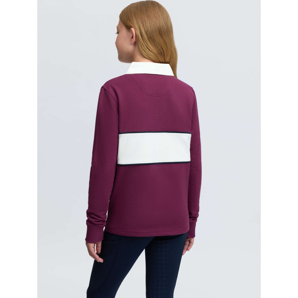LeMieux Maglia Riley Rugby Kids Maniche Lunghe Blackberry