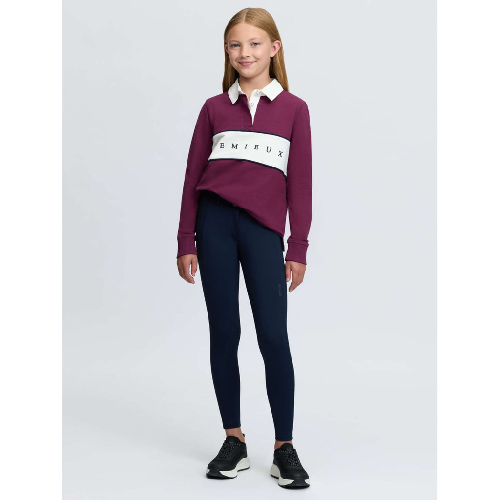 LeMieux Maglia Riley Rugby Kids Maniche Lunghe Blackberry
