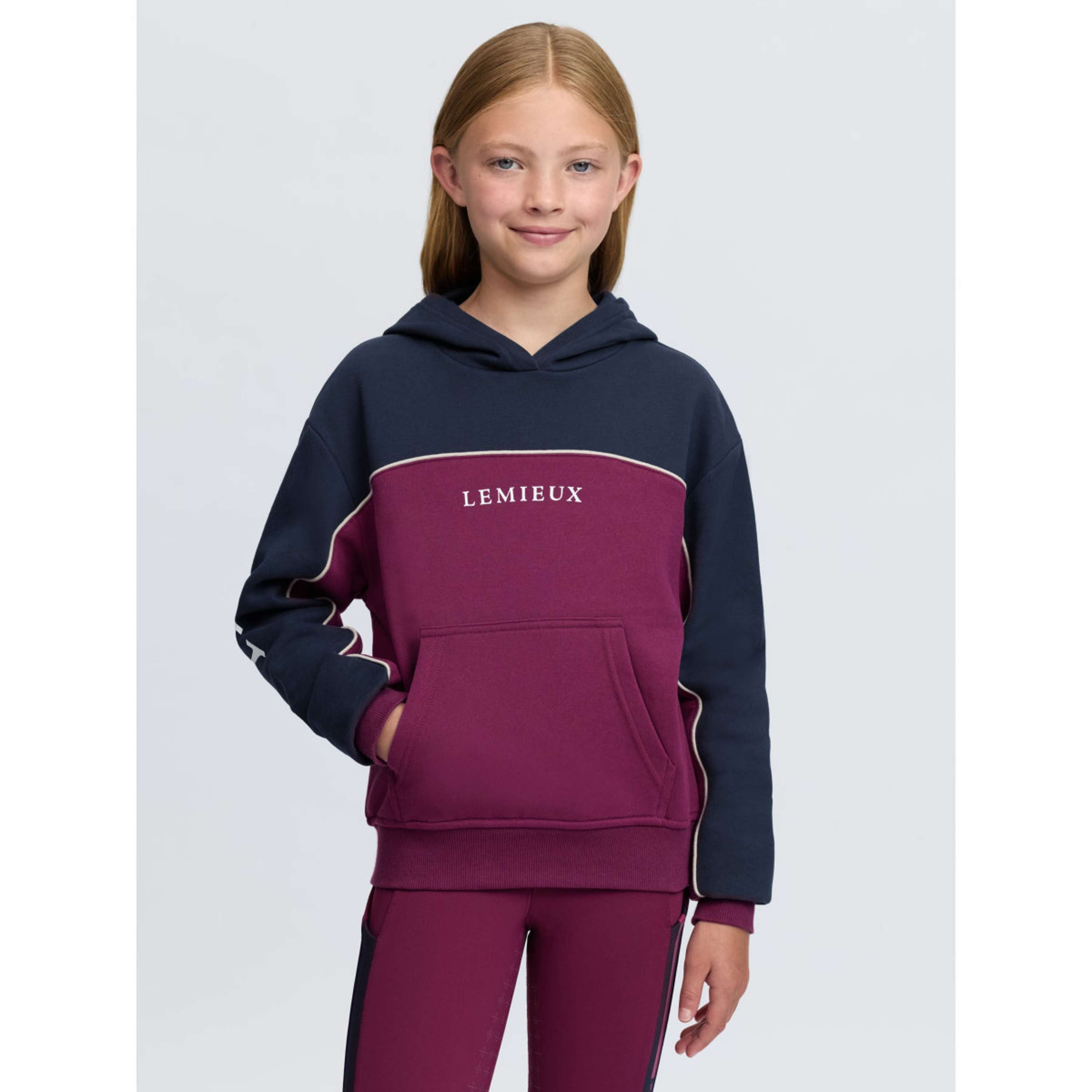 LeMieux Felpa con cappuccio Sadie Kids Blackberry