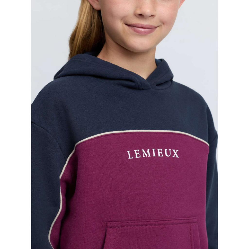 LeMieux Felpa con cappuccio Sadie Kids Blackberry