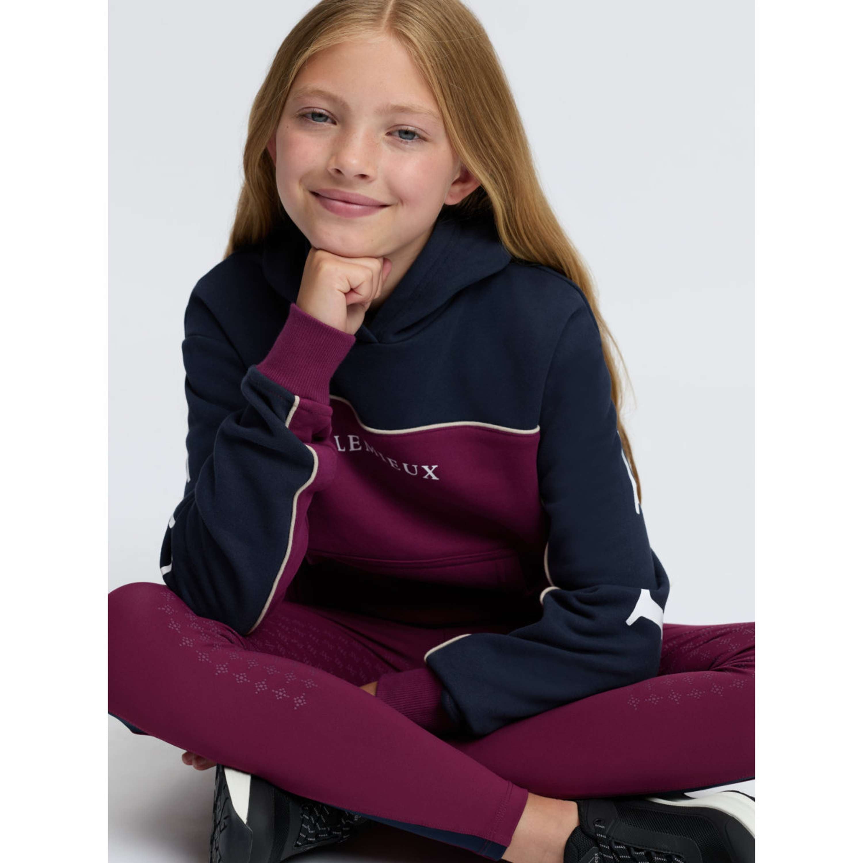 LeMieux Felpa con cappuccio Sadie Kids Blackberry